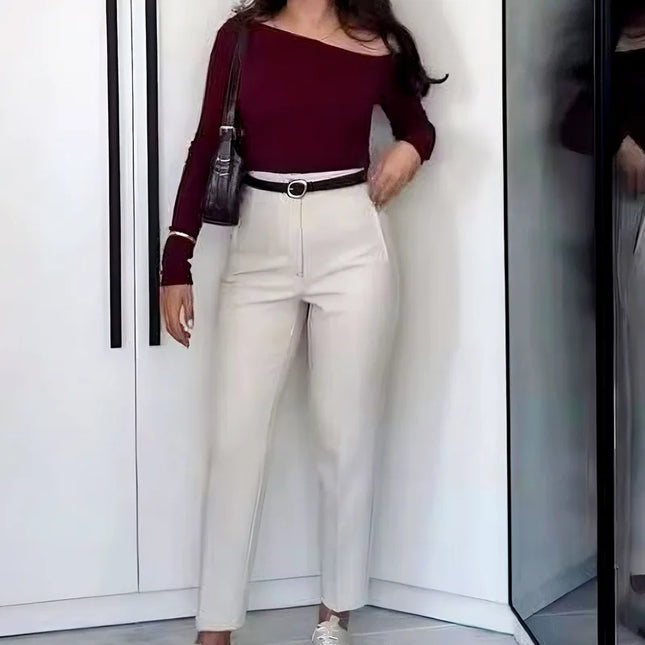 Women's Pants Office Wear Woman Pants 088