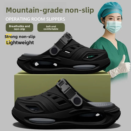 Men's Arch Support Hole Hole oes Summer Outdoor Wear Long Standing Not Tired Foot Anti-Slip Deodorant Slippers