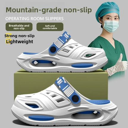 Men's Arch Support Hole Hole oes Summer Outdoor Wear Long Standing Not Tired Foot Anti-Slip Deodorant Slippers