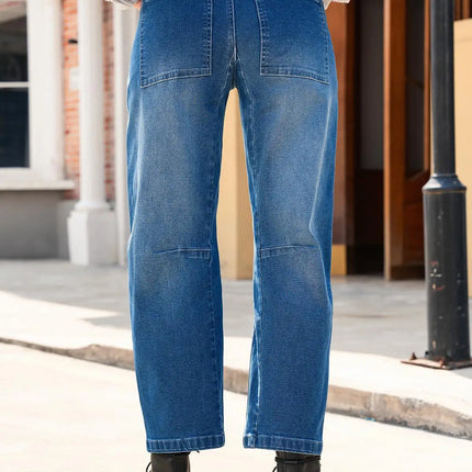 Women Retro Sle Cotton Fabric Mid-Rise