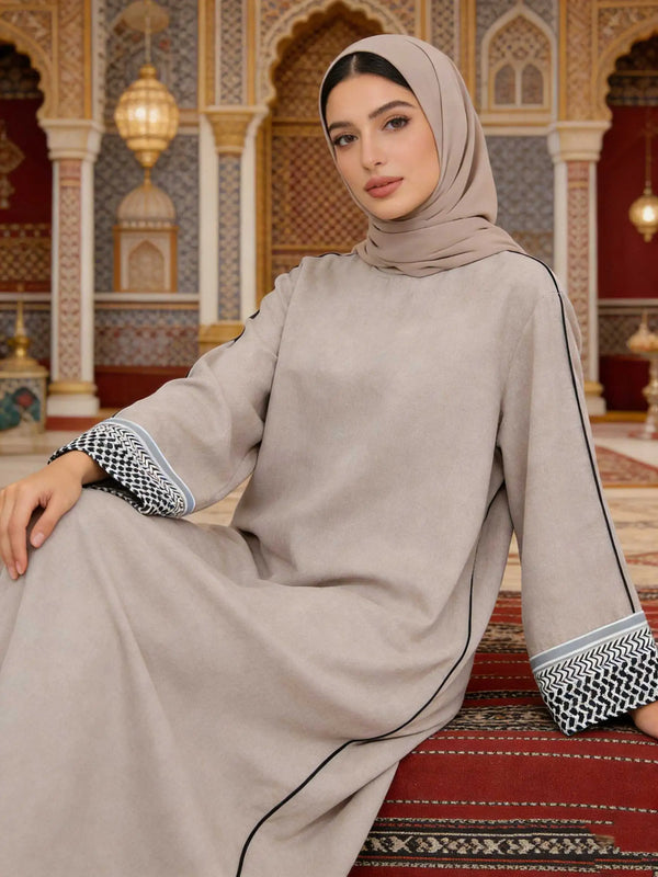 Muslim Middle East Abayas Women Elegant Cardigan