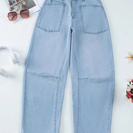 Women Retro Sle Cotton Fabric Mid-Rise