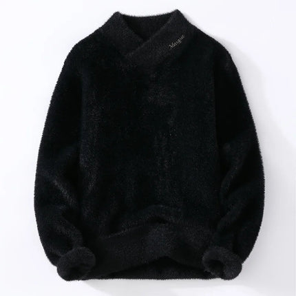 Korean style men's warm sweater V-neck
