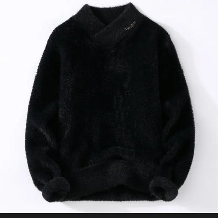 Korean style men's warm sweater V-neck