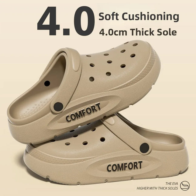 Men's Arch Support Hole Hole oes Summer Outdoor Wear Long Standing Not Tired Foot Anti-Slip Deodorant Slippers